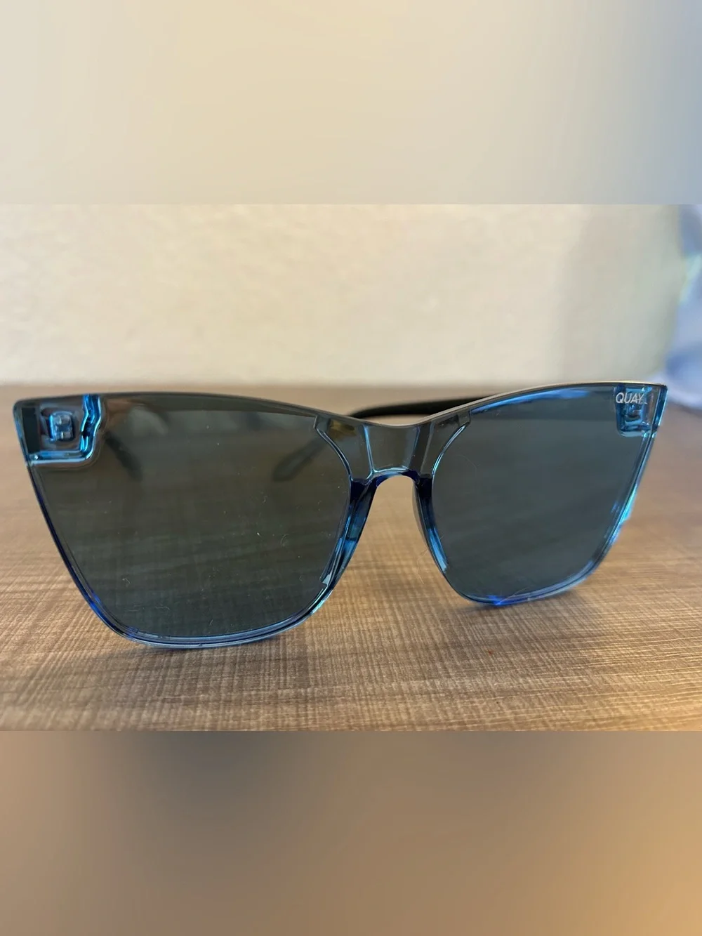 Quay Australia Blue Come Thru Sunglasses